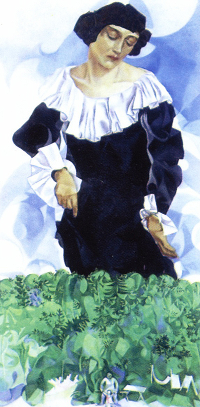 Bella with White Collar Marc Chagall